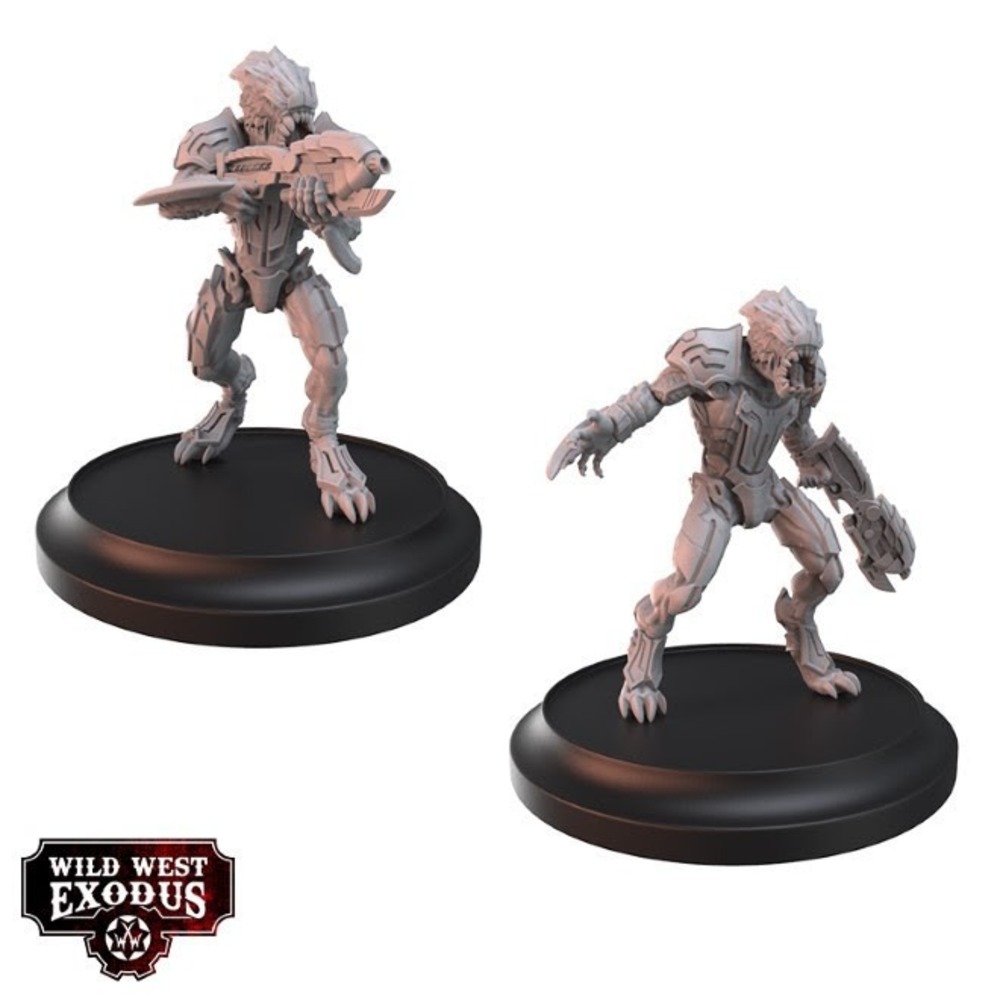 Wild West Exodus Legendary Viridian Alpha & Vermillion Sentinels 2pc Miniatures